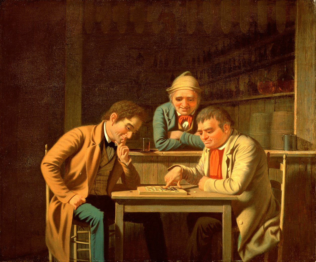 Los jugadores de damas, 1850 de George Caleb Bingham