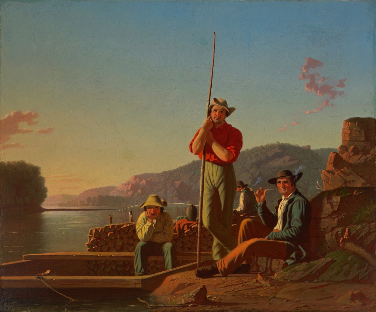 El barco de madera de George Caleb Bingham