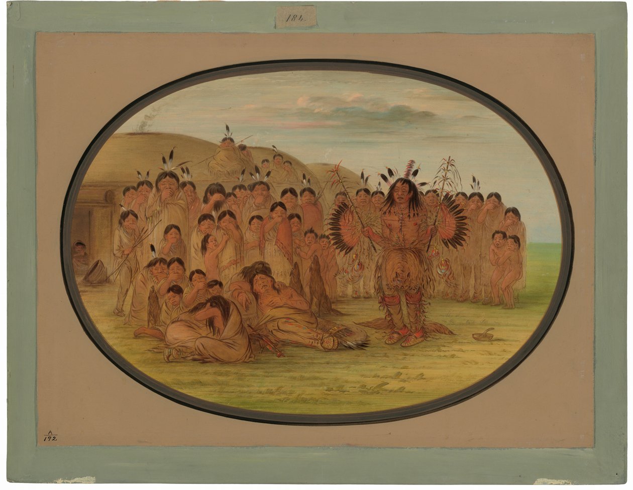 Un chamán Mandan de George Catlin