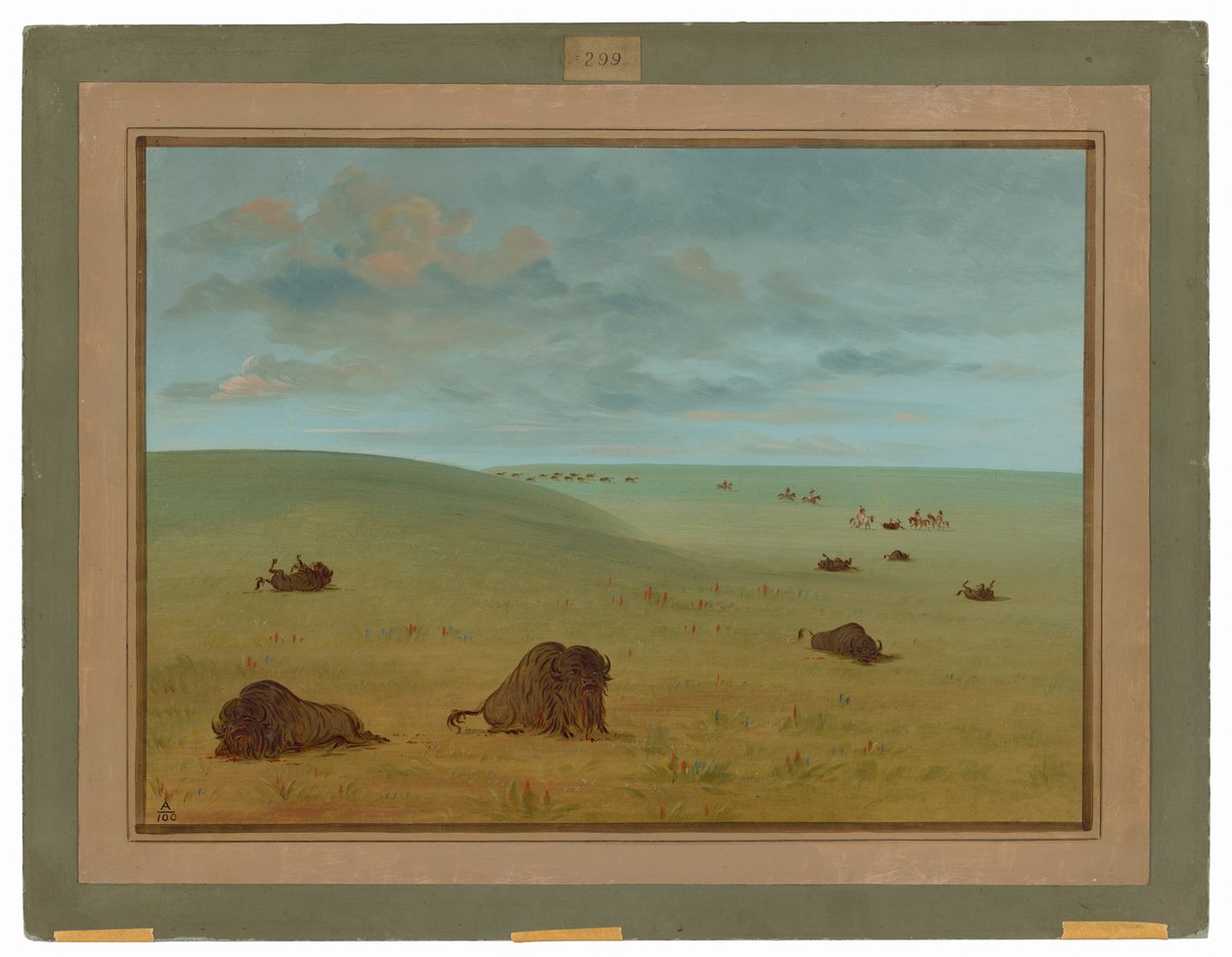 Después de la Caza del Búfalo - Sioux de George Catlin
