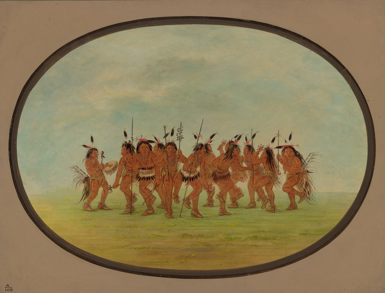 Danza divertida - Sioux de George Catlin