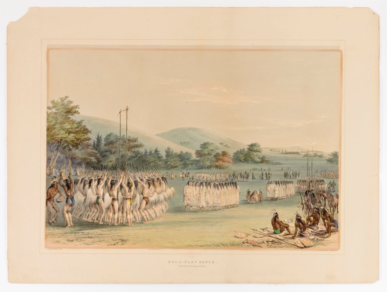 Baile de pelota--no.22 de George Catlin