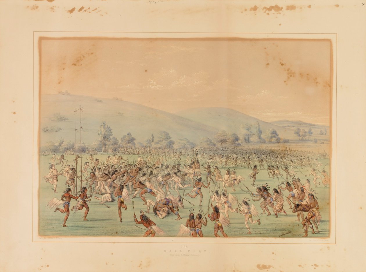 Juego de pelota--no. 23 de George Catlin