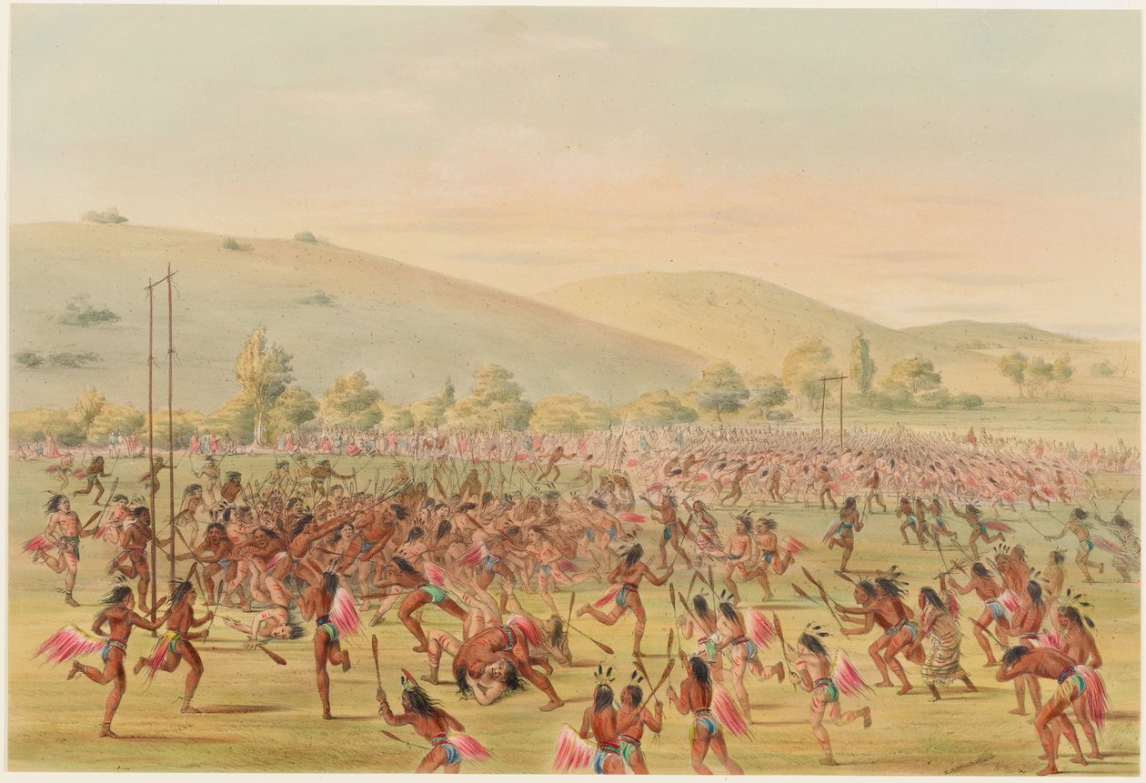 Juego con la pelota de George Catlin