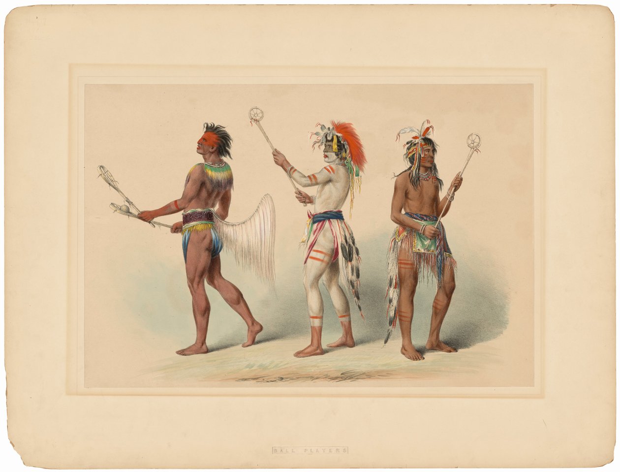 Jugadores de pelota de George Catlin