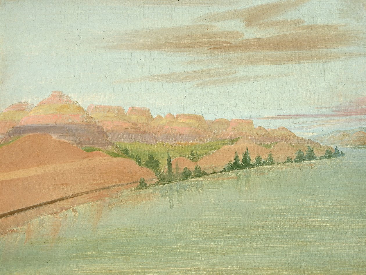 Hermosos Clay Bluffs, a 1900 millas sobre St. de George Catlin