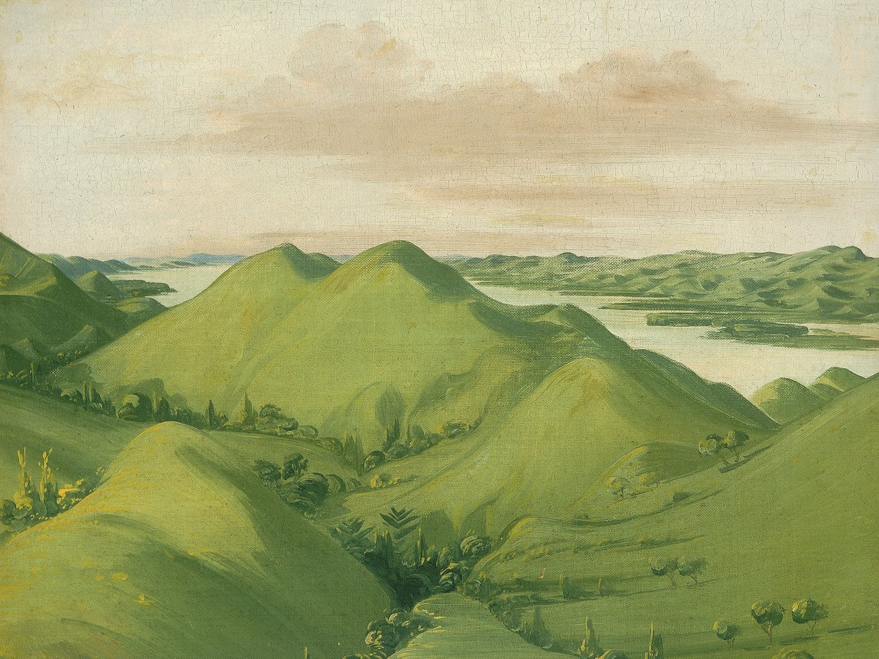 Hermosos Grassy Bluffs, a 110 millas sobre St. de George Catlin