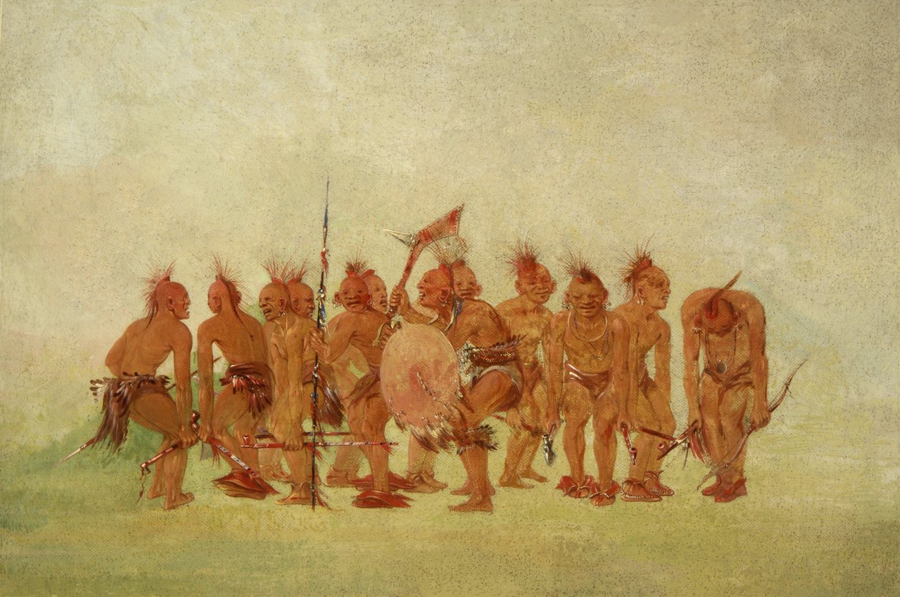 Begging Dance, Sauk y Fox de George Catlin