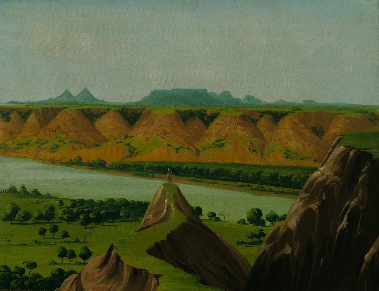 Big Bend en el Alto Missouri, 1.900 millas por encima de St. de George Catlin