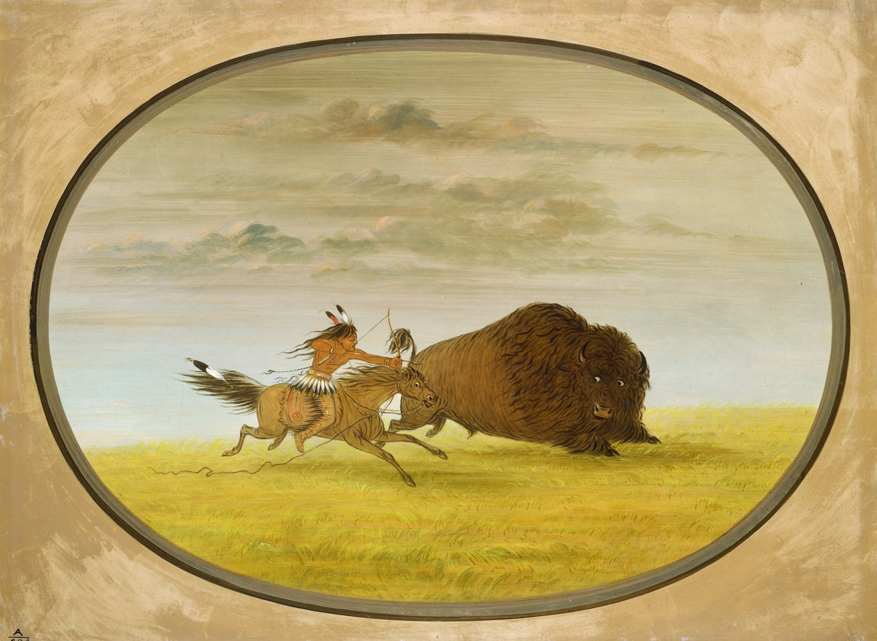 La caza del búfalo de George Catlin