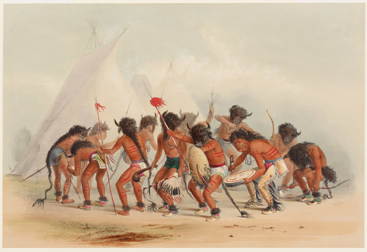 La danza del búfalo de George Catlin