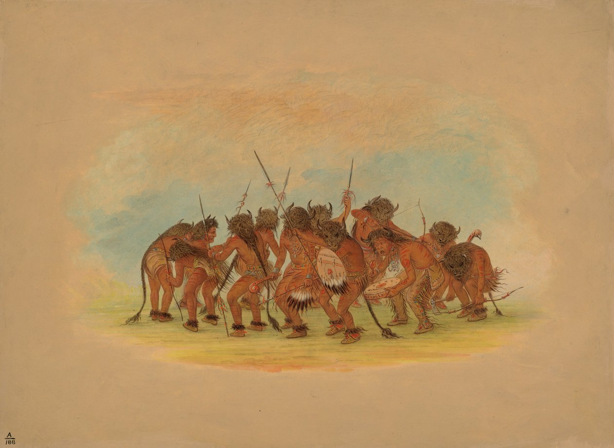 Danza del Búfalo - Mandan de George Catlin
