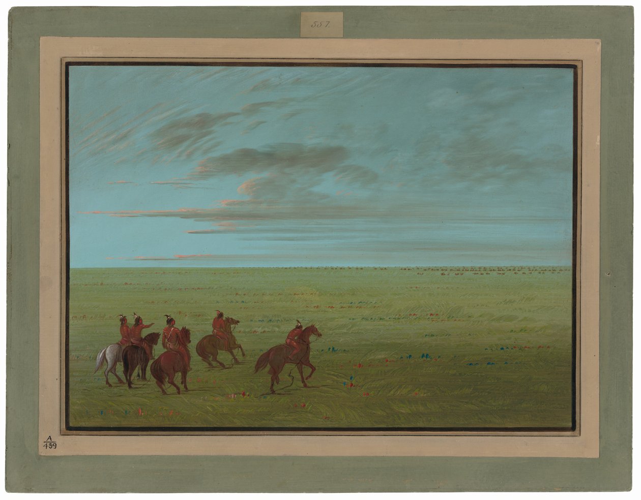 Connibos Partiendo para Caballos Salvajes de George Catlin