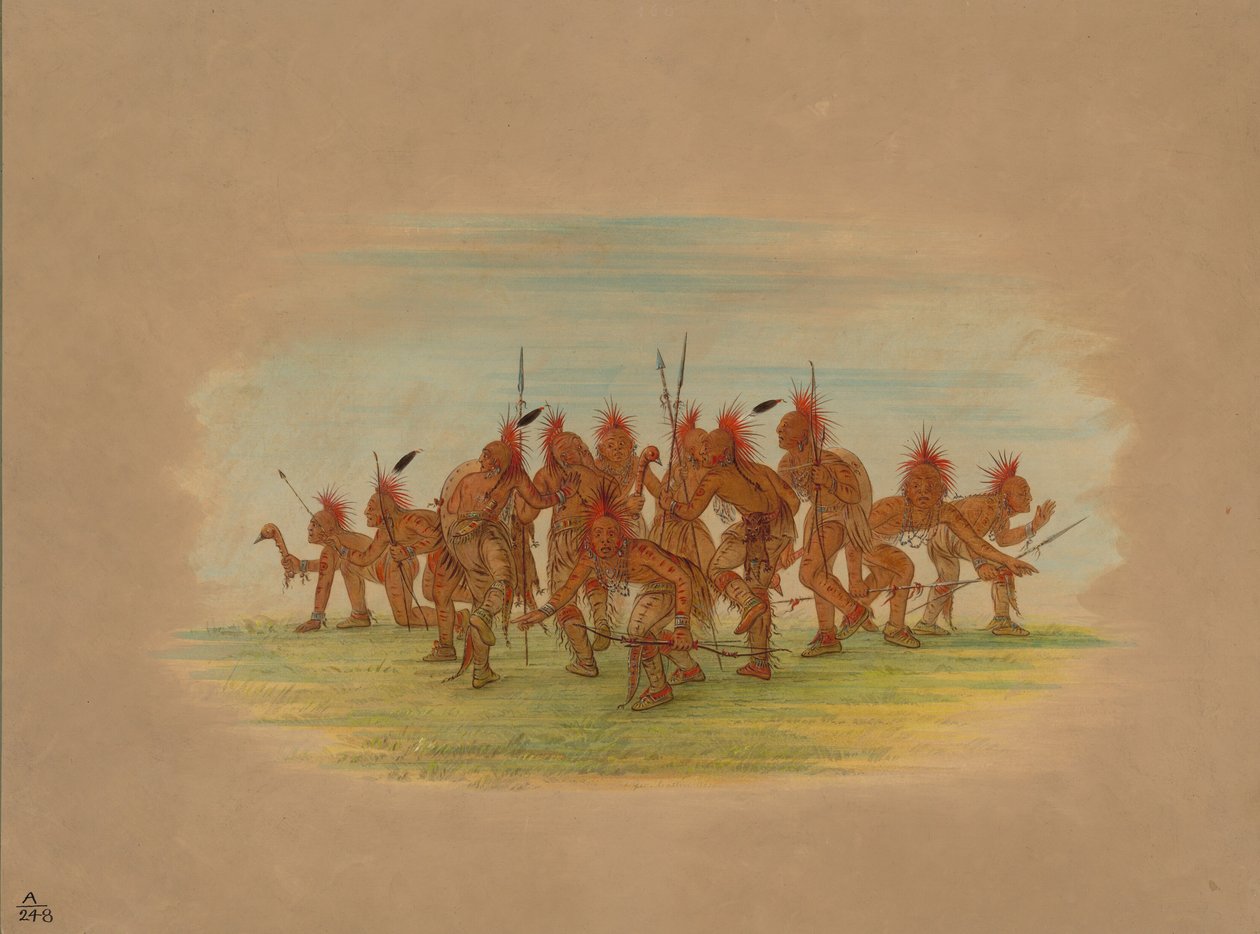 Danza del Descubrimiento - Saukie de George Catlin