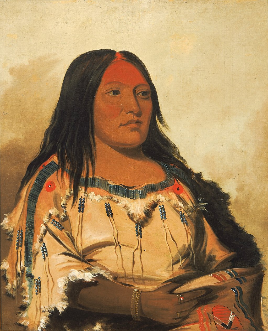 Eeh-nís-kim, Piedra de Cristal, Esposa del Jefe de George Catlin