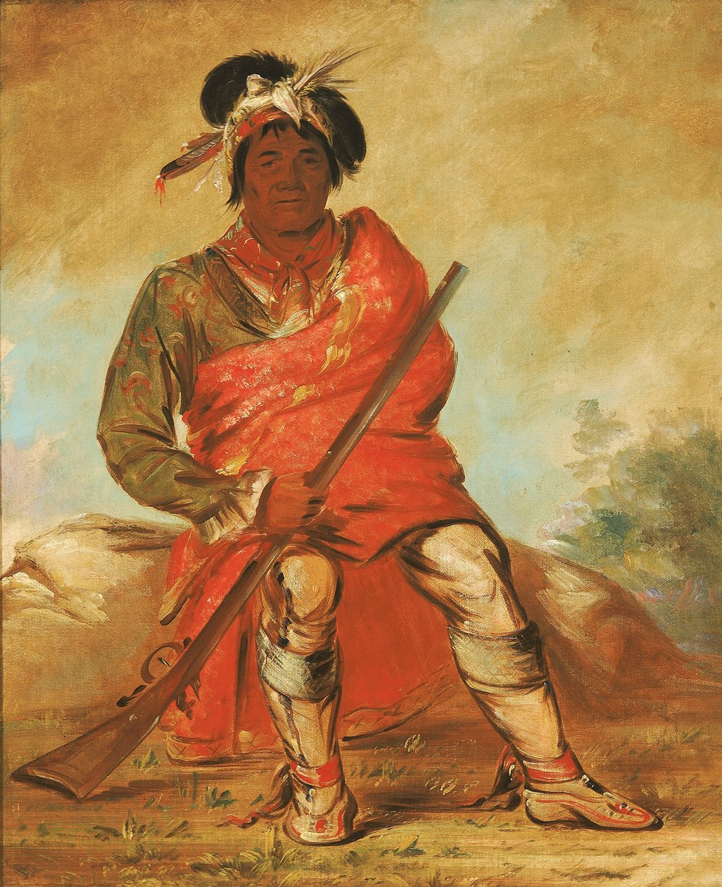 Eteh-ée-fix-e-co, ciervo sin corazón, un jefe de George Catlin