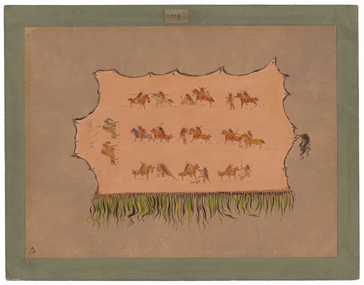 Facsímil de la túnica del Jefe Cuatro Hombres - Mandan de George Catlin