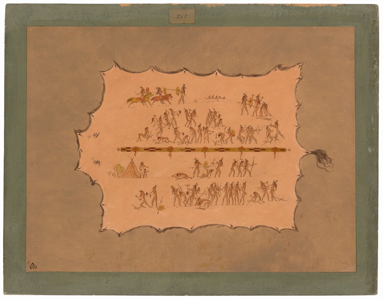 Facsímil de una Túnica Sioux de George Catlin