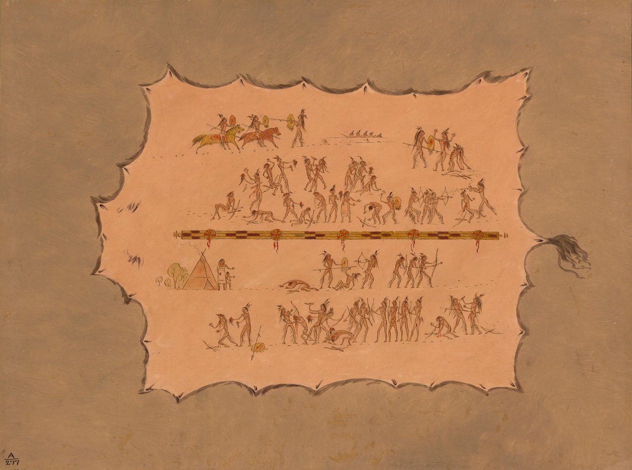 Facsímil de una túnica sioux, 1861-1869 de George Catlin