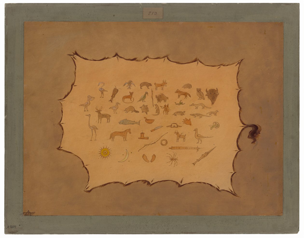 Facsímil de una Túnica Ojibbeway de George Catlin