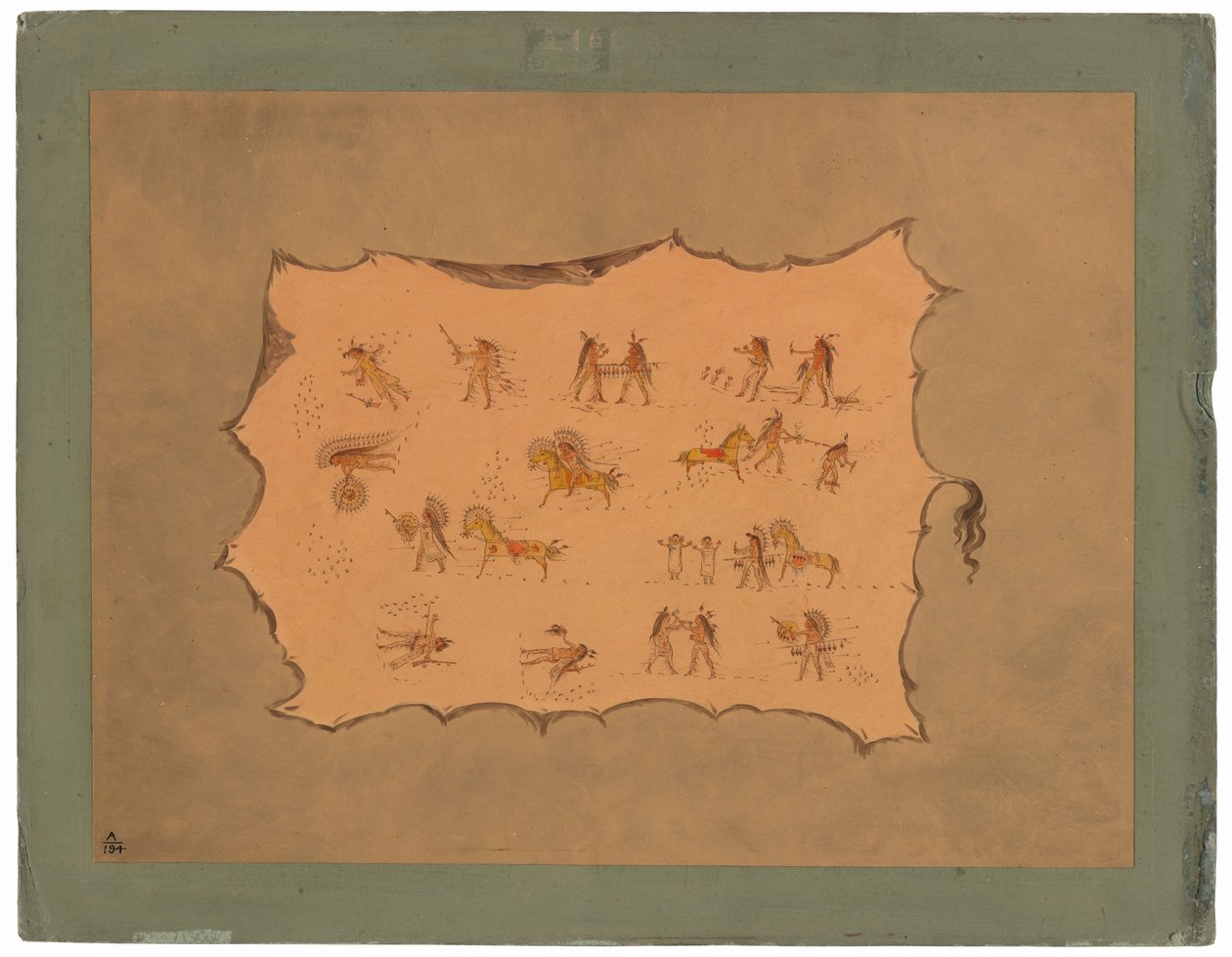 Facsímil de la túnica de Mah-to-toh-pa - Mandan de George Catlin