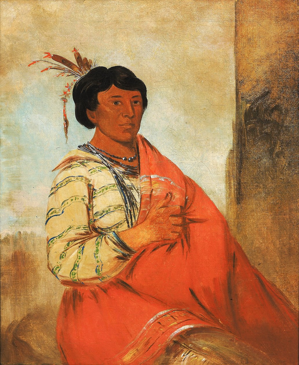 Gaw-záw-que-dung, El que saluda de George Catlin
