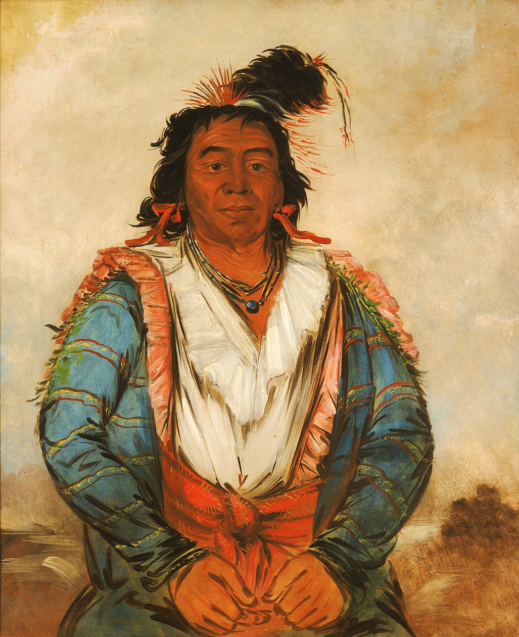 Hose-put-o-káw-gee, un valiente de George Catlin