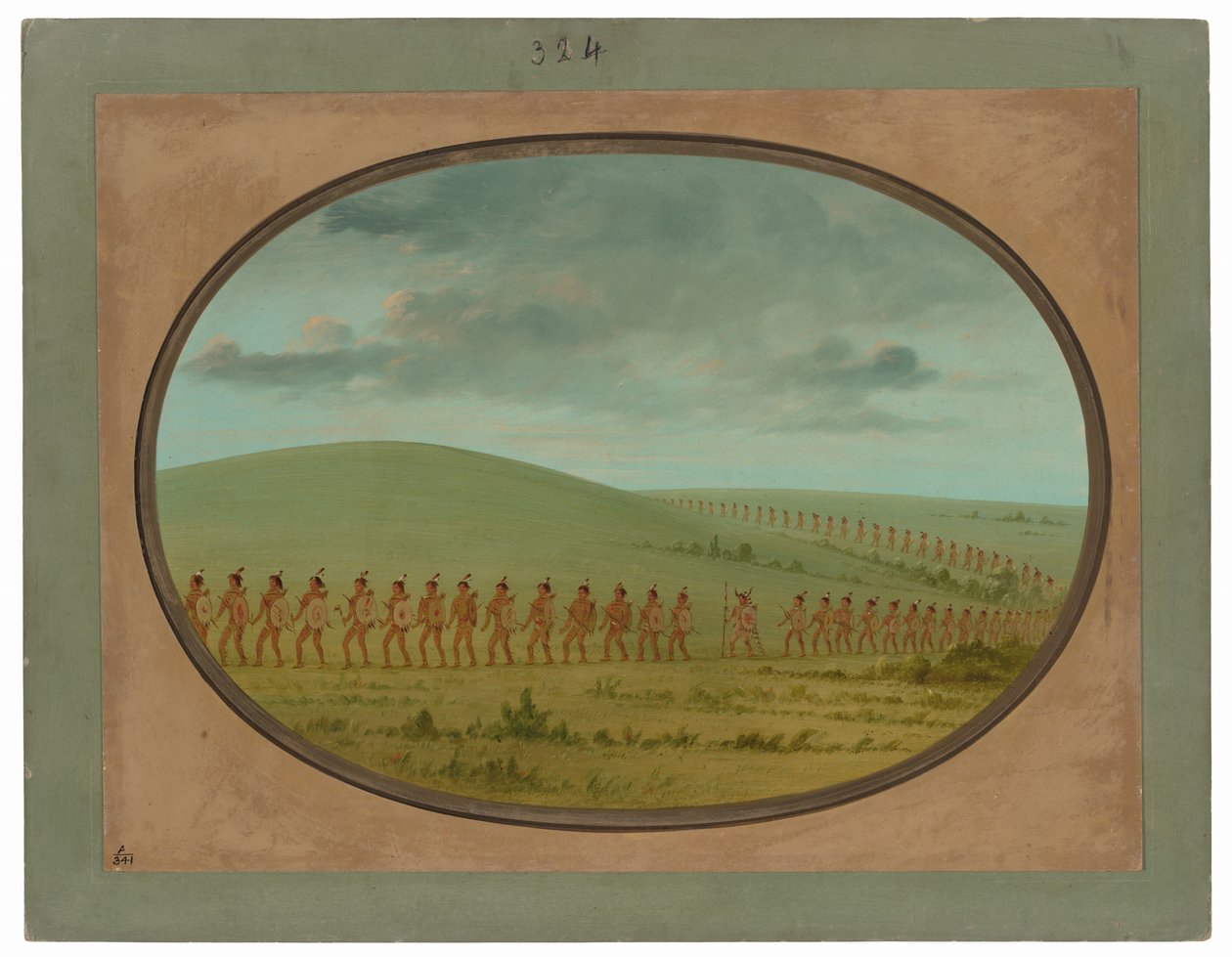 Fila india - Iowa de George Catlin