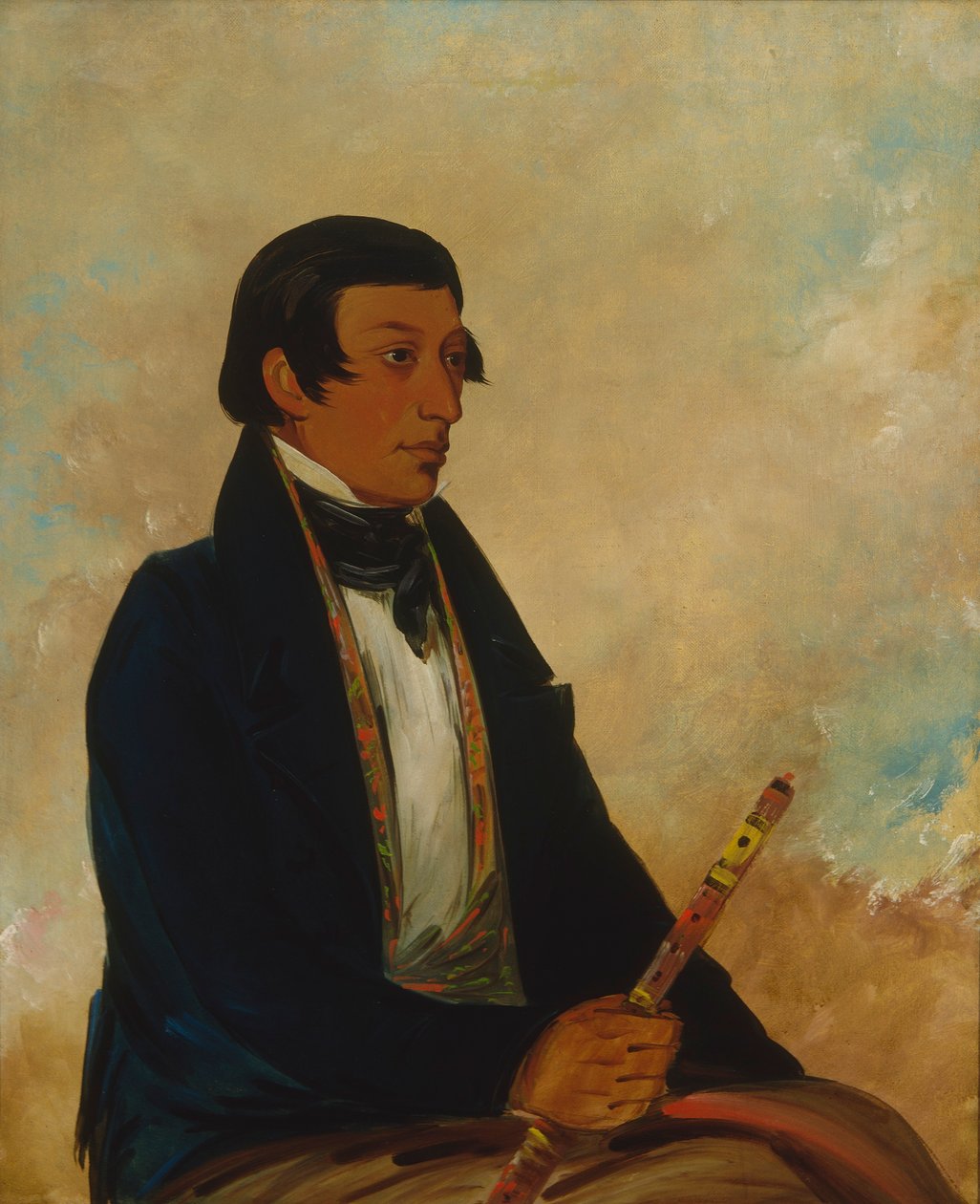 Kee-món-saw, Jefe Pequeño, un Jefe de George Catlin