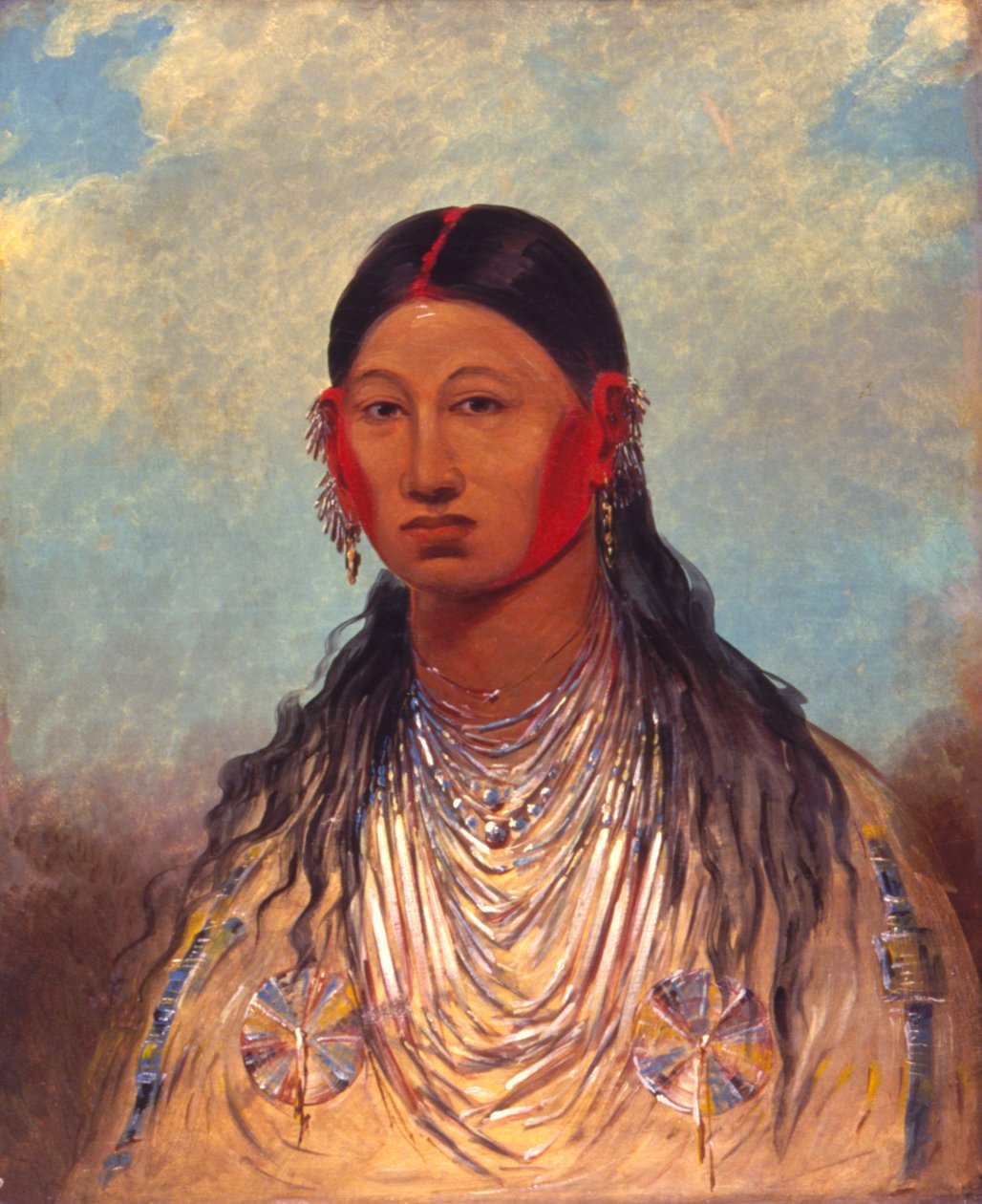 Koon-za-ya-me, Águila de Guerra Femenina, 1844 de George Catlin