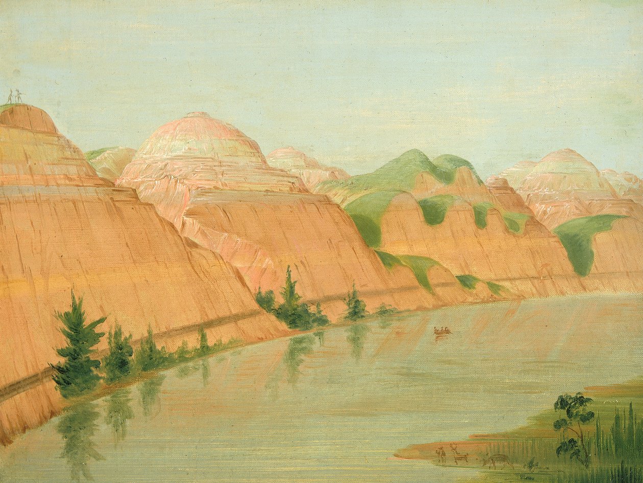 Magníficos Acantilados de Arcilla, 1800 Millas sobre St. Louis de George Catlin