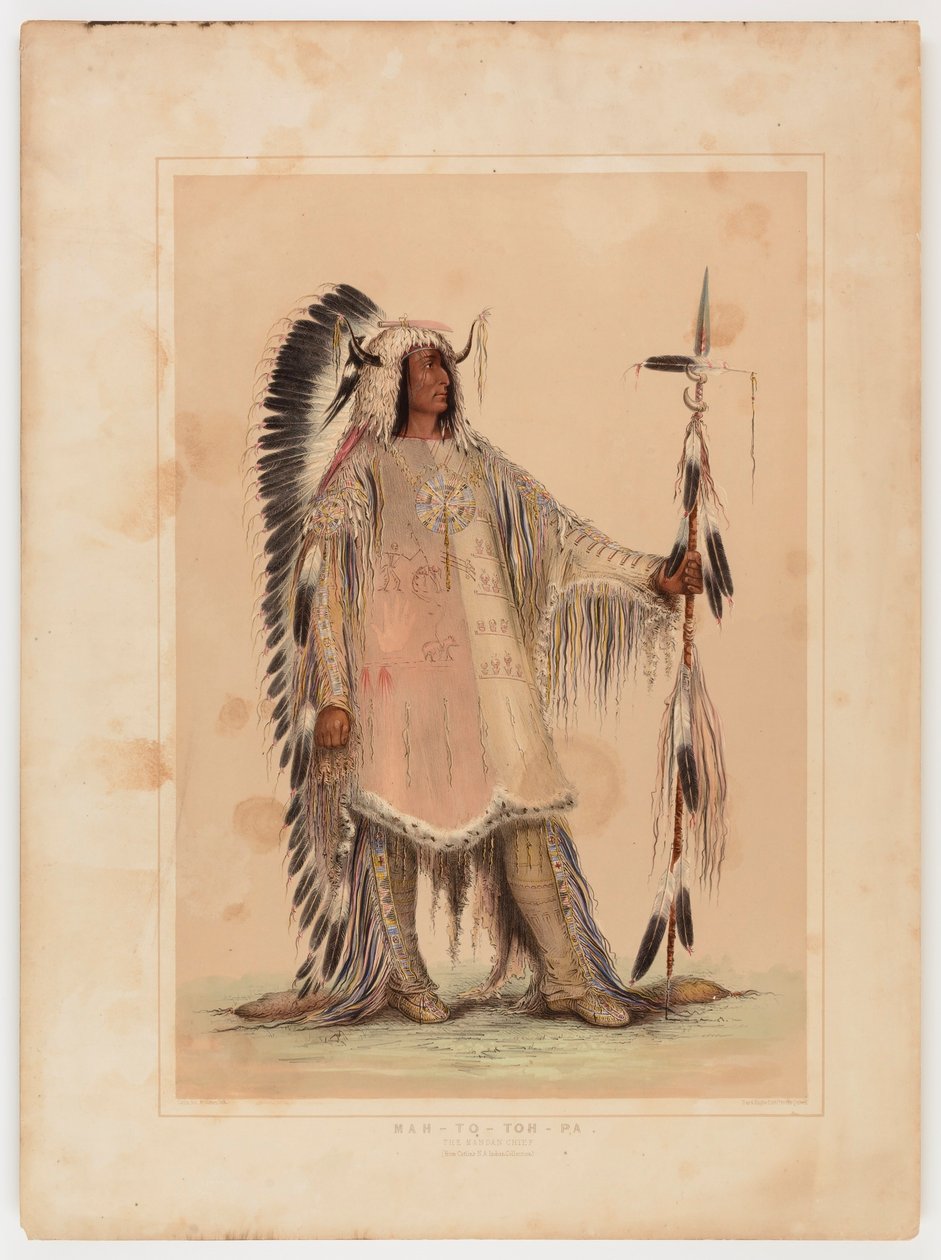Mah-to-toh-pa, el jefe mandan de George Catlin
