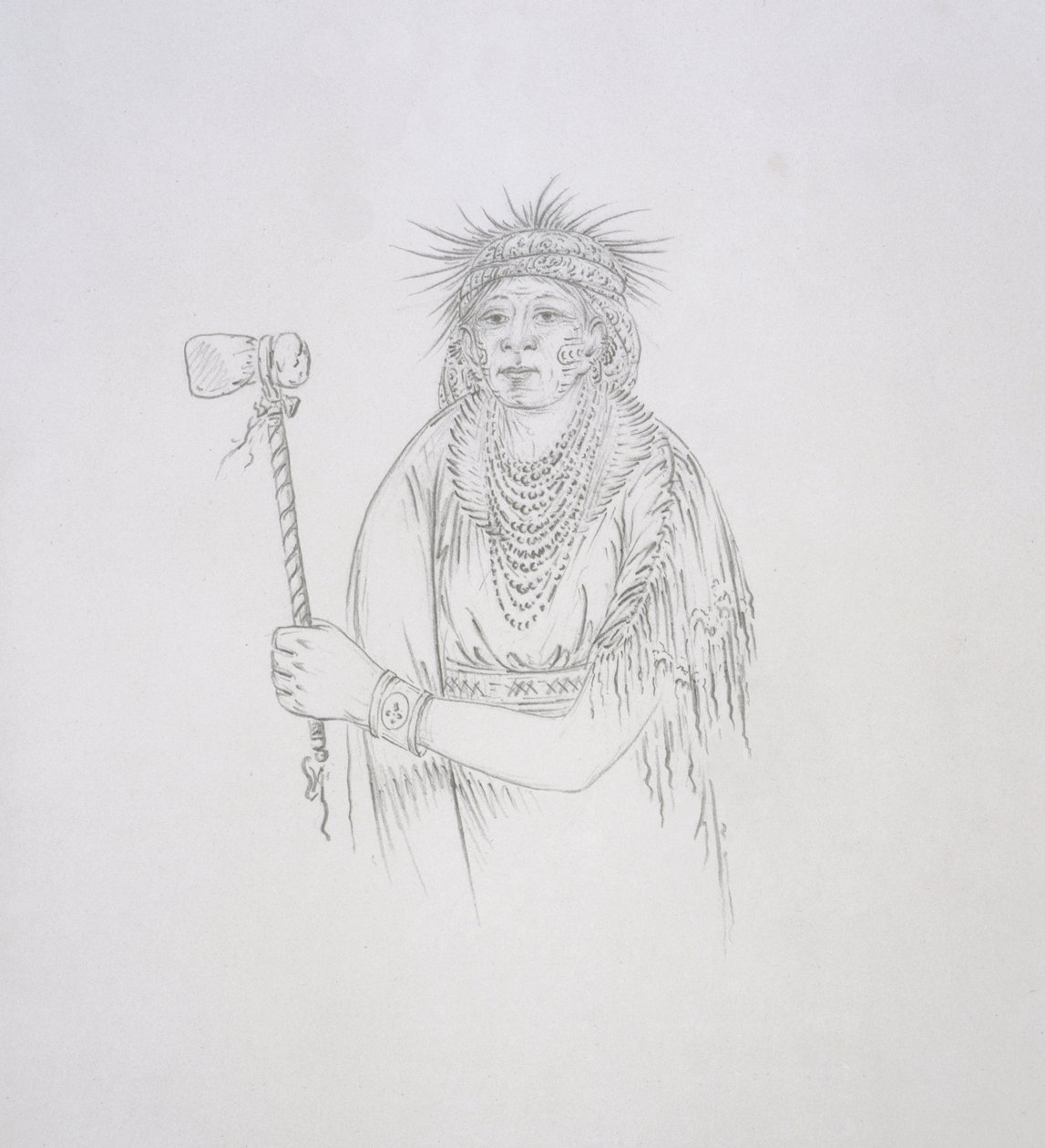 Men-son-se-a (La Mano Izquierda) 1852 de George Catlin