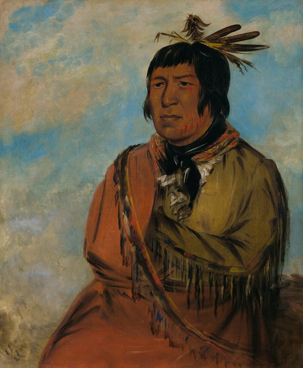 Na-pów-sa, Oso que viaja de noche, un jefe de George Catlin