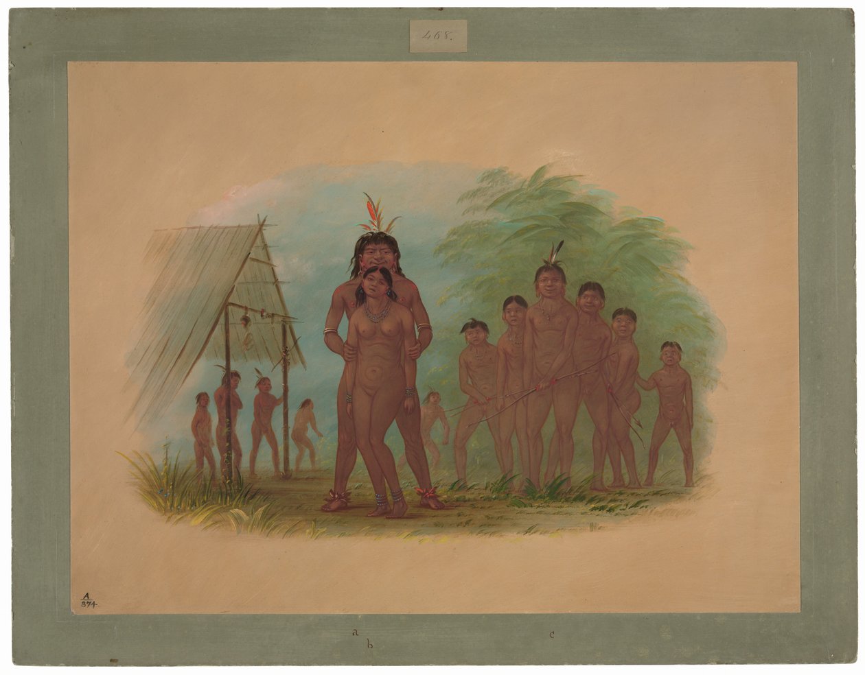 Indios Orejona de George Catlin