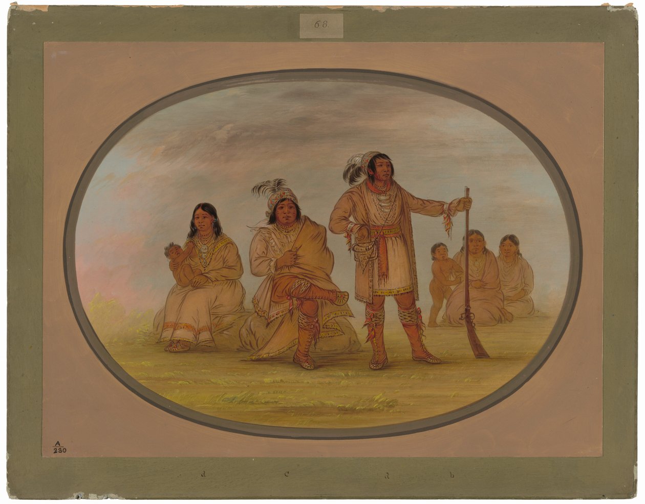 Osceola y Cuatro Indios Seminolas de George Catlin