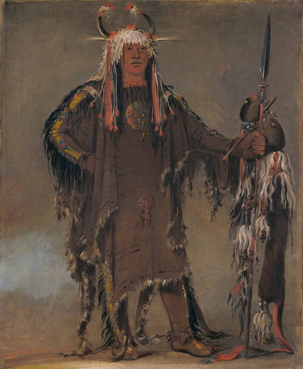Peh-tó-pe-kiss, Costillas de Águila, un Jefe Piegan de George Catlin