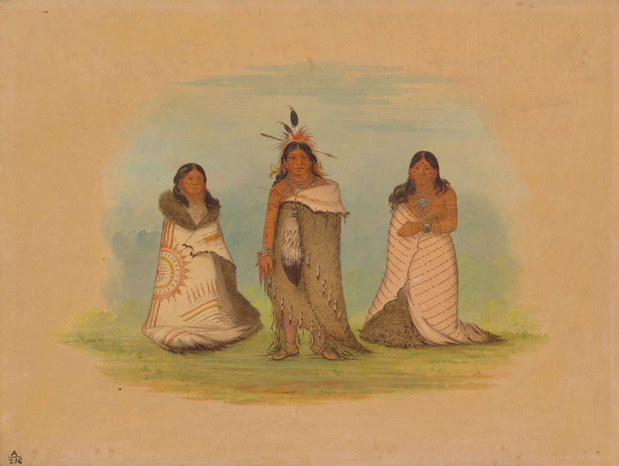 Indios Puncah, 1861 de George Catlin