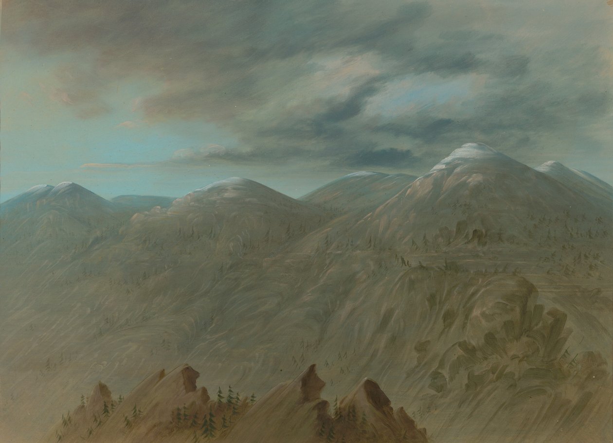 Montañas del río Salmon, 1855-1869 de George Catlin