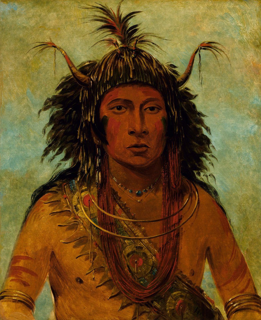 Say-say-gon, Hail Storm, War Chief de George Catlin