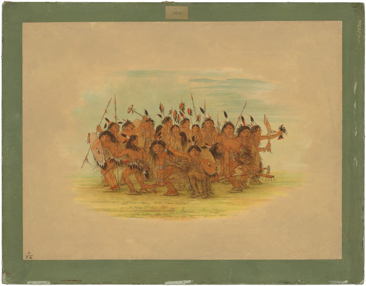 Danza del cuero cabelludo - Sioux de George Catlin