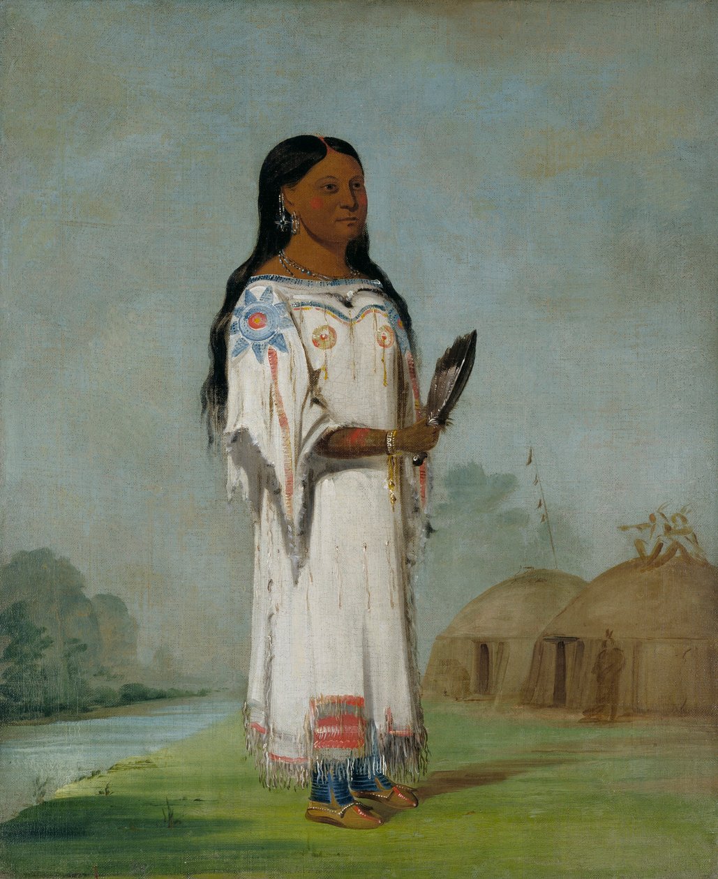 Seet-sé-be-a, Sol de mediodía, una chica guapa de George Catlin