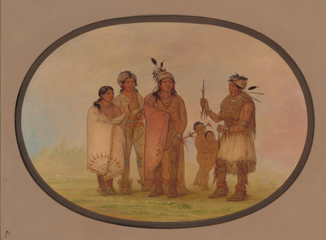 Indios Shawano, 1861-1869 de George Catlin