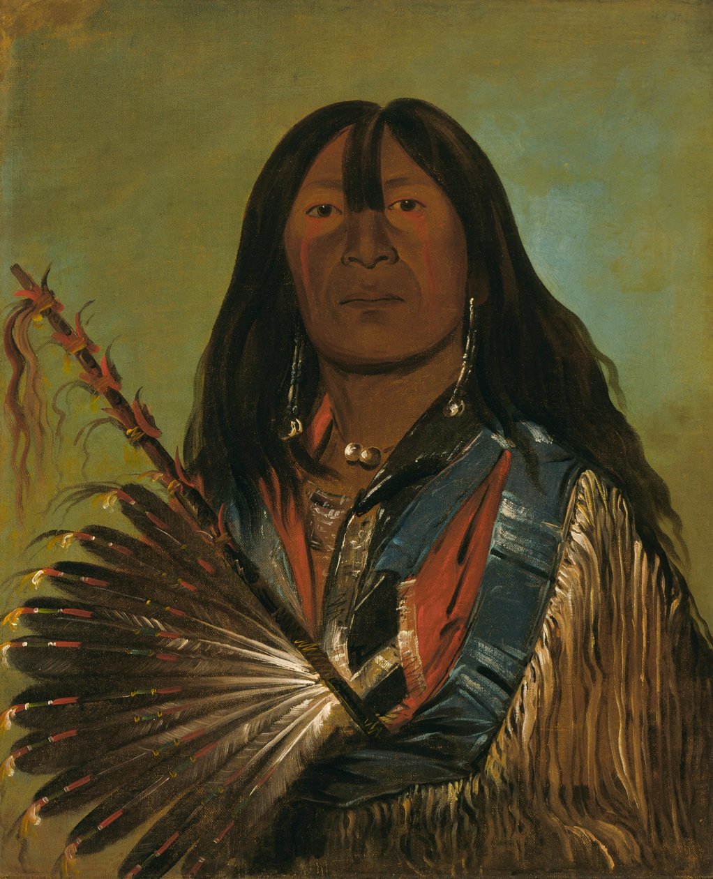 Shón-ka, El Perro, Jefe de la Banda de los Puntos de Flecha Mala de George Catlin