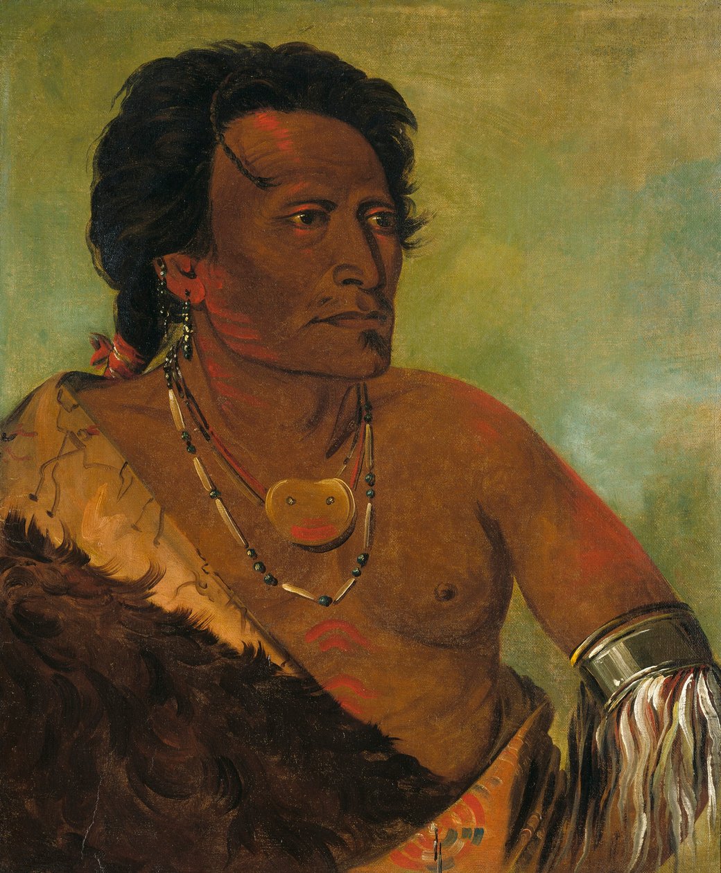 Sky-se-ró-ka, Segundo Jefe de la Tribu de George Catlin
