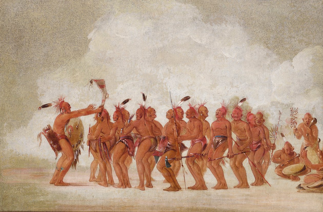 Danza de los esclavos, Sac and Fox de George Catlin