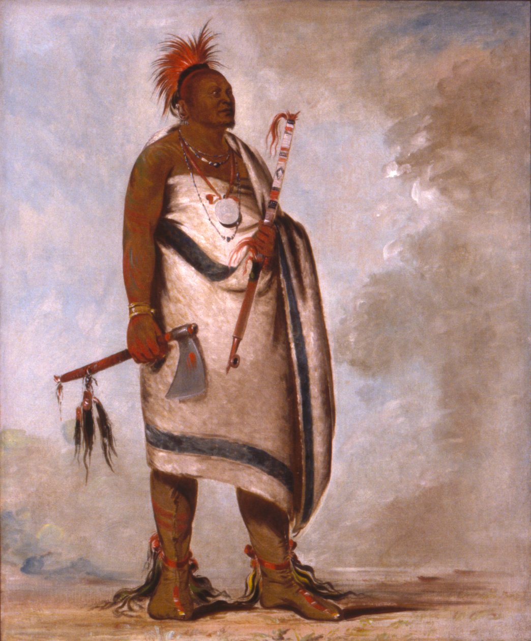 Tchong-tas-sáb-bee, Perro Negro, Segundo Jefe de George Catlin