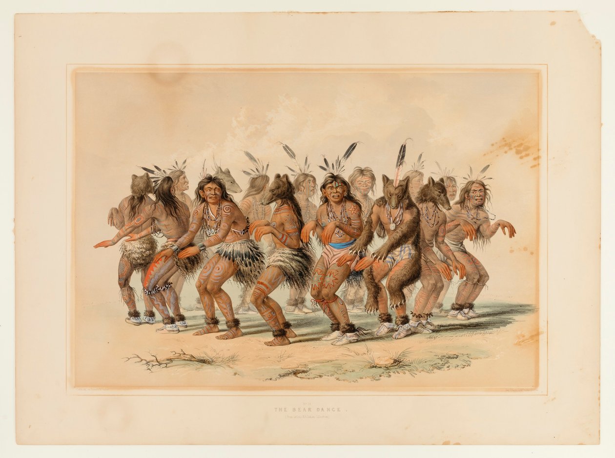 La danza del oso--no. 18 de George Catlin