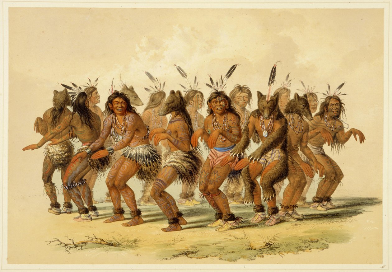 La danza del oso de George Catlin
