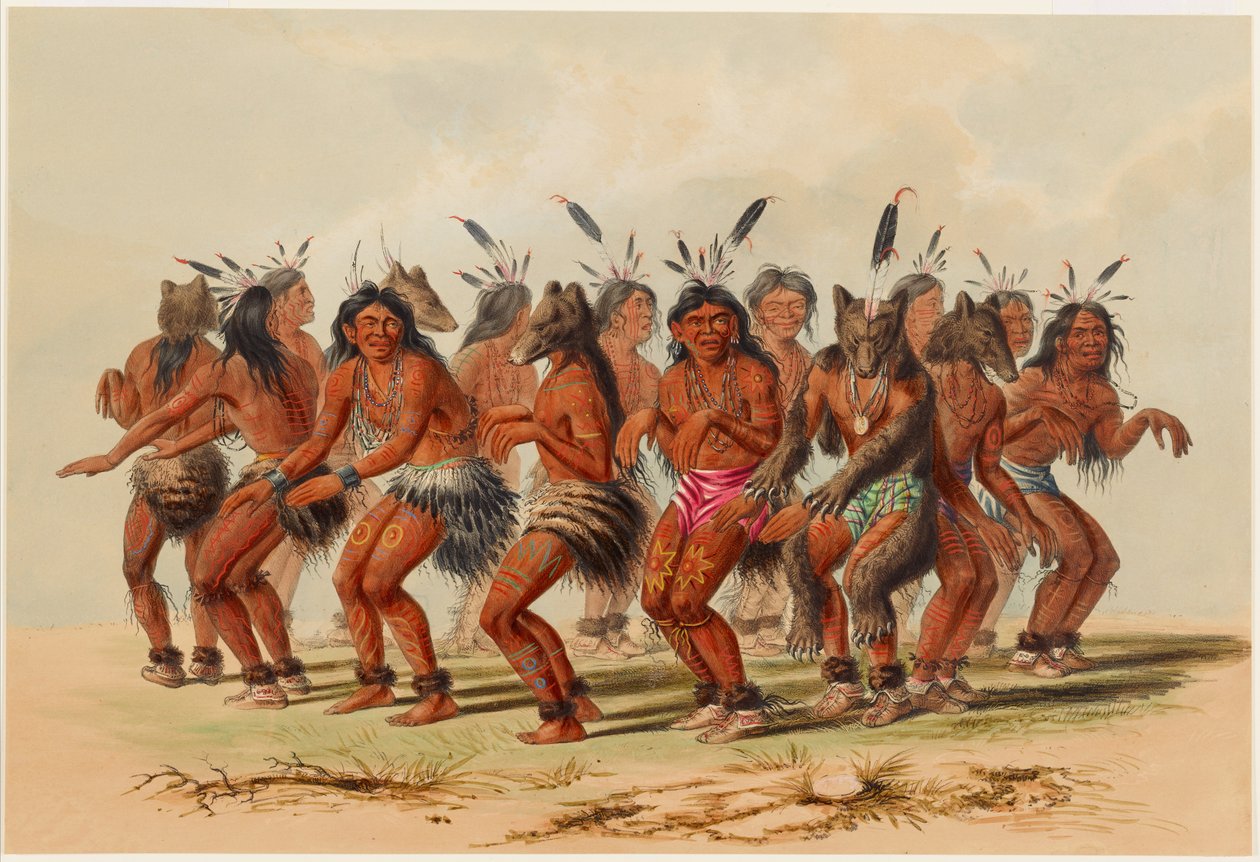 La danza del oso de George Catlin